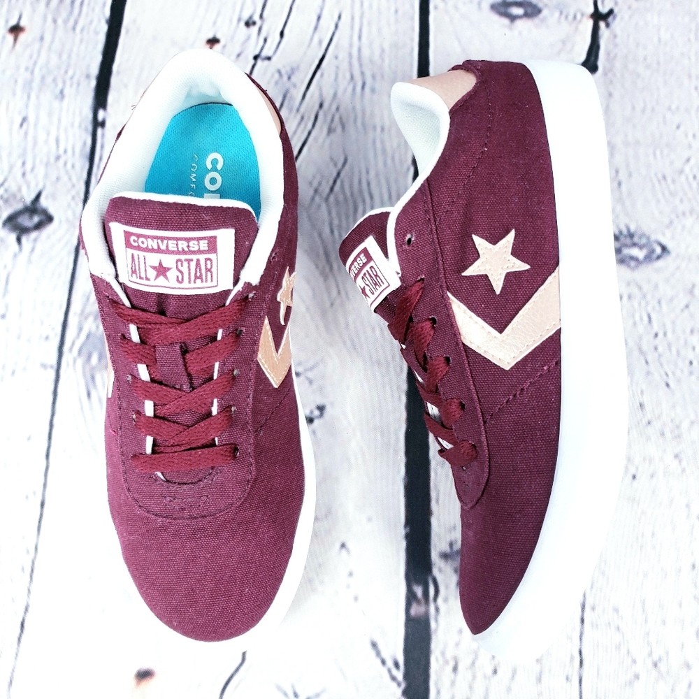 Converse All Star Low Top Shoes Red Pink Size 6